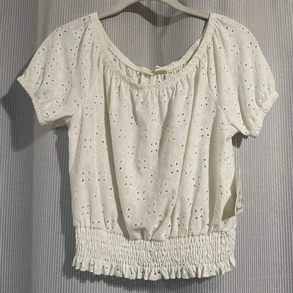 Wild Love Eyelet Crop Top